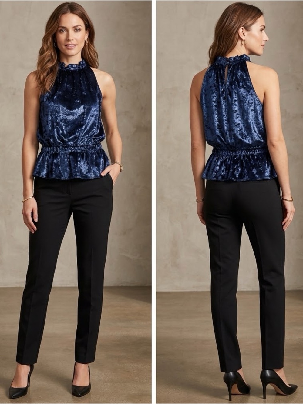 Ramy Brook “Lonny” Sleeveless Velvet Top NWT